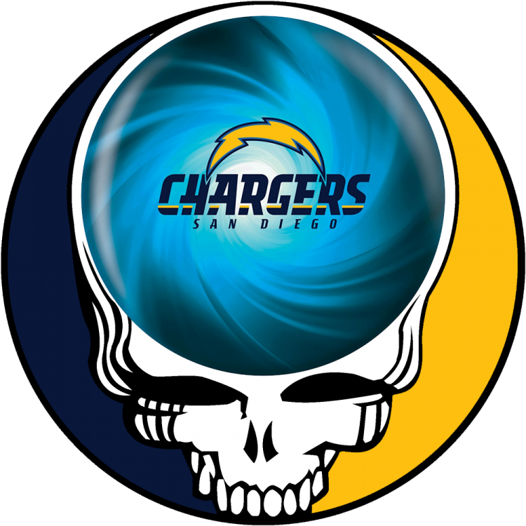 San Diego Chargers skull logo fabric transfer